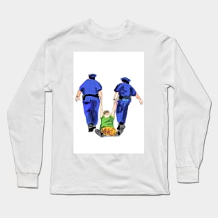 police arresting people Long Sleeve T-Shirt